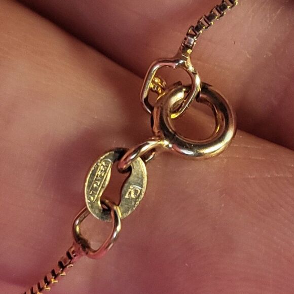 Ross Simons Ruby Diamond Heart Gold over Sterling Silver Pendant Necklace - Picture 8 of 8